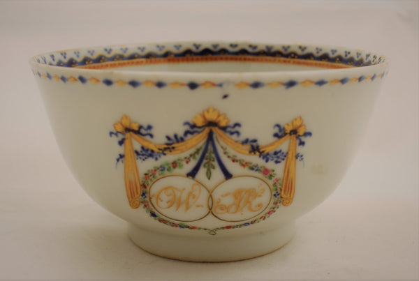 Chinese armorial tea bowl