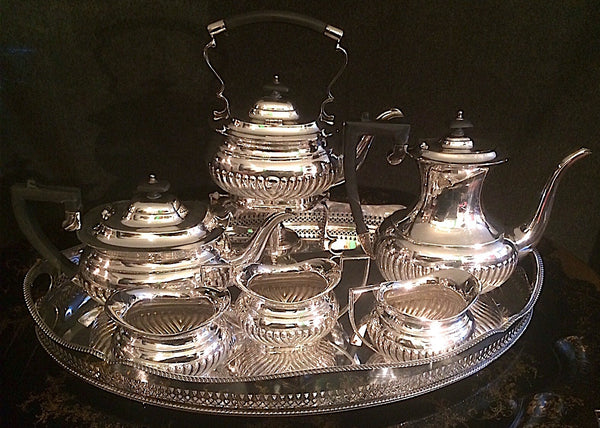 Queen Ann English Silver Plate Tea/Coffee set