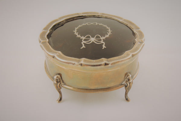 19th Century English Silver Trinket Box