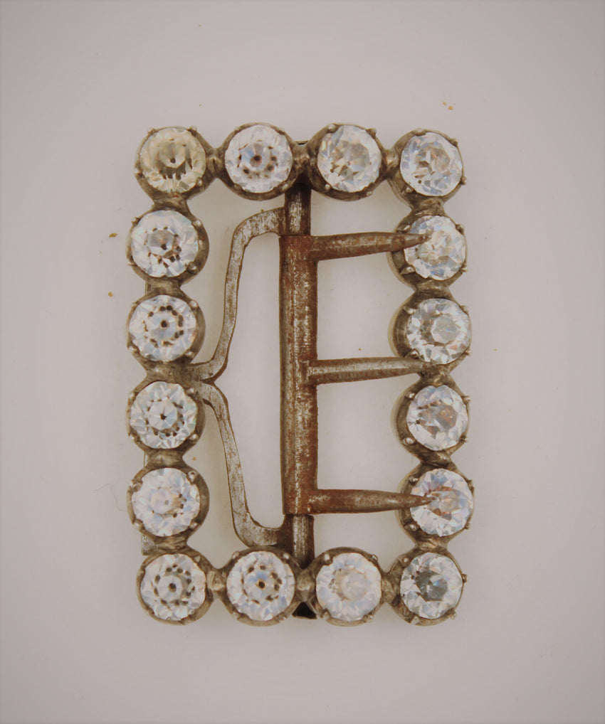 18th Century French Buckle with Rhinestones