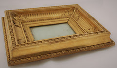 Tiny gold "Canaux" stylle Oak Carved Wood Frame, French 19th Century