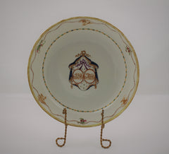 Chinese Export  Armorial "Marriage" Design Saucer