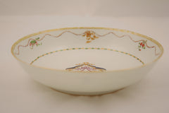 Chinese Export  Armorial "Marriage" Design Saucer