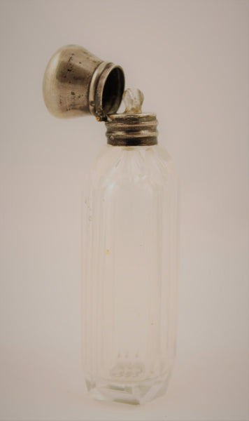 19th Century French Thick Crystal Scent Perfume Bottle