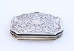 Mother of Pearl and Silver Plated Designs Coin Purse