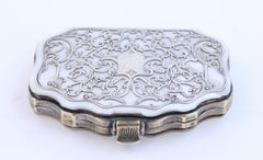 Mother of Pearl and Silver Plated Designs Coin Purse