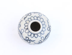 Impeccable Blue and White Hoi An Hoard Inkwells (set of 2)