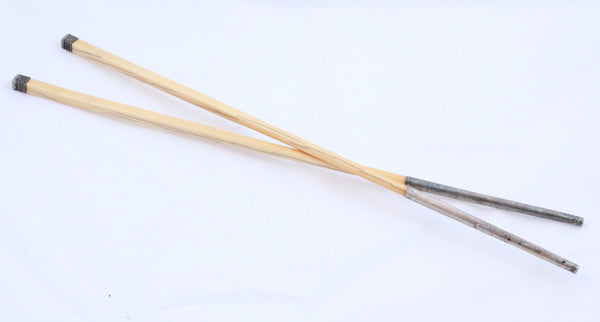 Antique Bone and Sterling Silver Chopsticks, set of 3 pairs