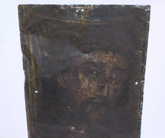 Vintage Mexican Folk Retablo on Tin, "Ecce Homo"