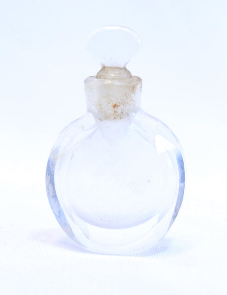 19th Century French Cut Crystal Miniature Perfume Scent Bottle