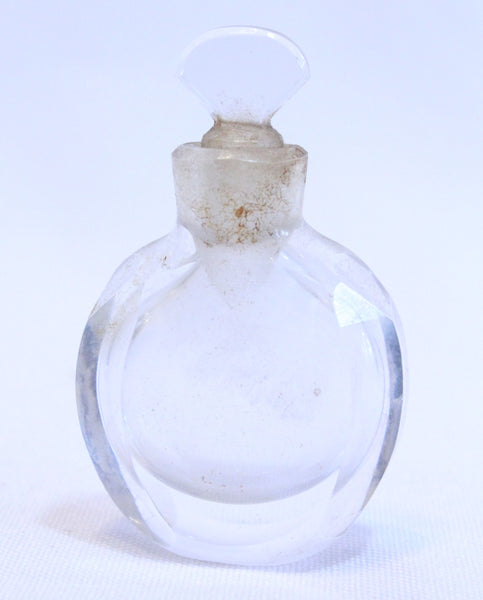 19th Century French Cut Crystal Miniature Perfume Scent Bottle