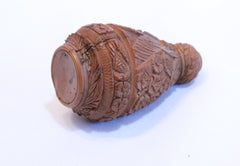 Corozo wood Snuff Box Carved