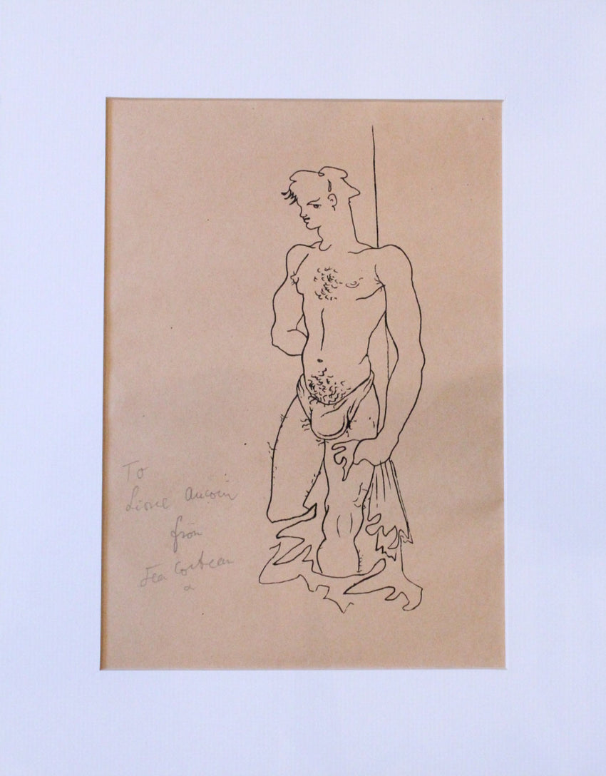 Cocteau, Jean; Homo Erotic Print Querelle, signed to Lionel Aucoin