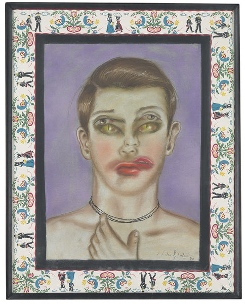 Galán, Julio (1958-2006);  "Untitled" 1992 (Ojos de Gato) (Cat Eyes)