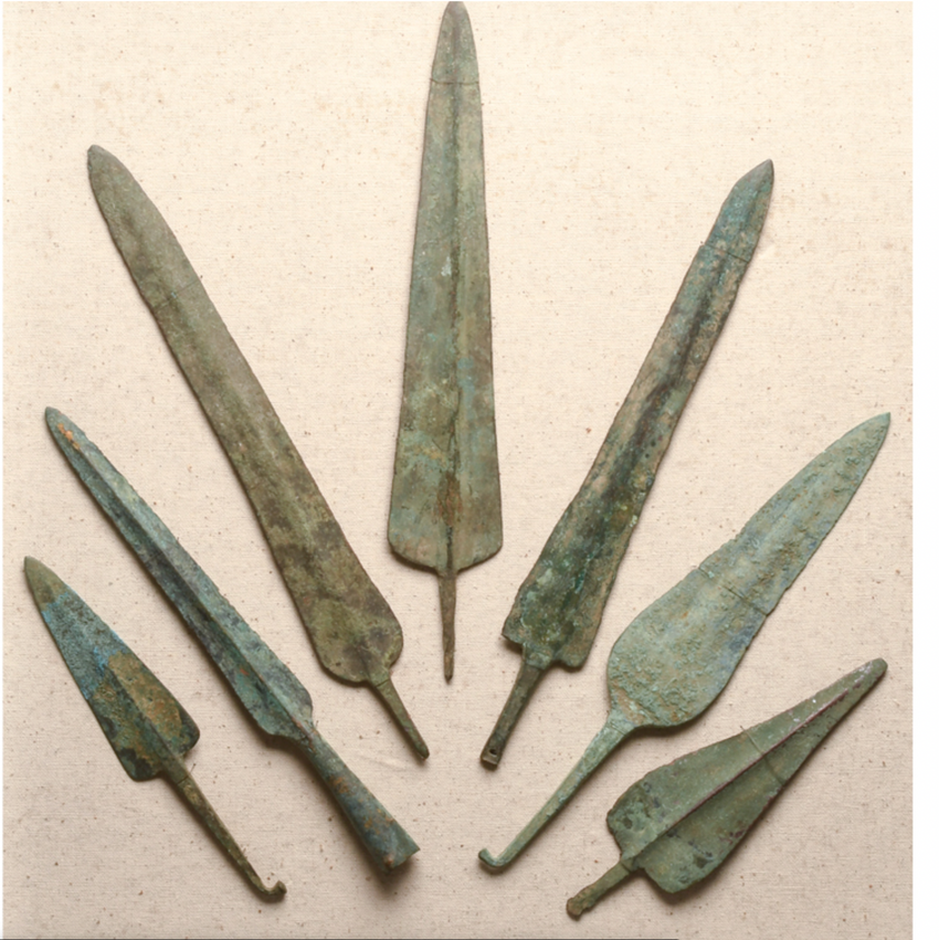 Mounted Luristan Bronze Spear Heads (7)