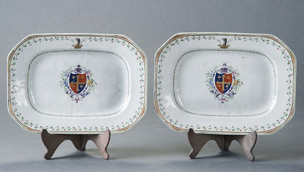 Chinese Export Armorial Serving Dishes