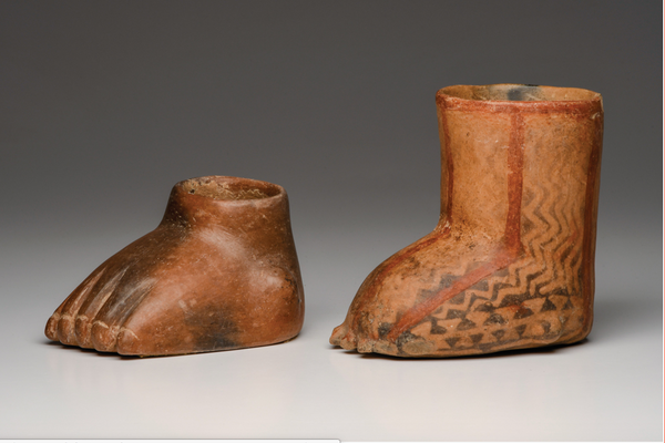 Zacatecas & Colima Foot Vessels,Ca. 100 B.C.-250 A.D.  (2 pieces)