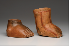 Zacatecas & Colima Foot Vessels,Ca. 100 B.C.-250 A.D.  (2 pieces)