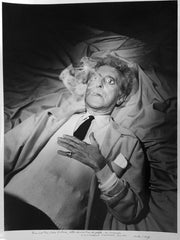 Cocteau, Jean; at the "Orpheus Testament" set, by Lucien Clergue, 1959