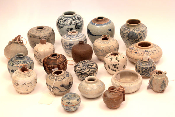 Lifetime Collection of 10 miniature Chinese jars