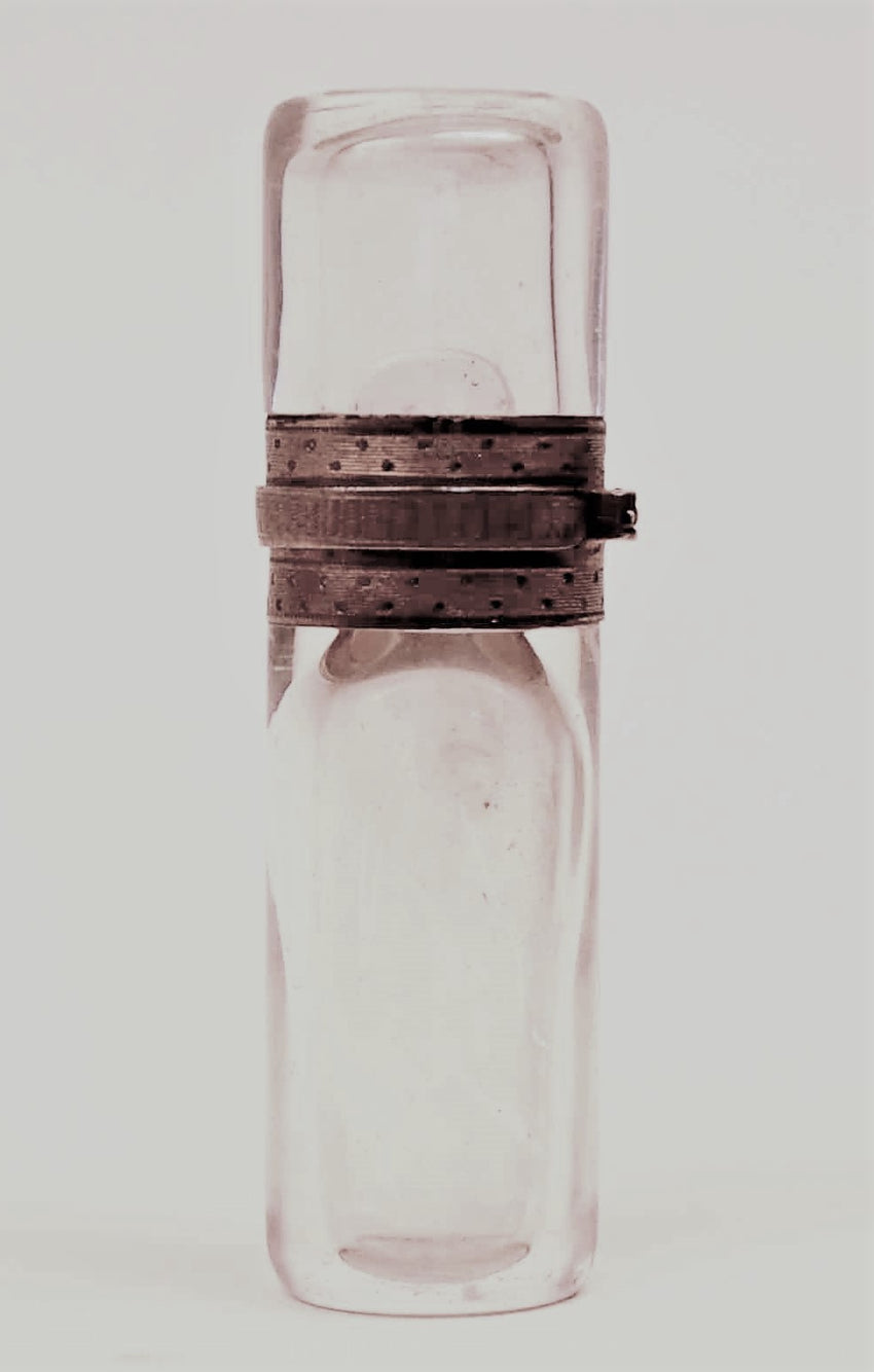 Miniature Crystal Perfume Scent Vinaigrette Bottle, 19th Century France