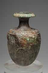 Bronze Amphora with Silver and Copper Inlays