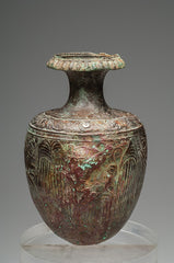 Bronze Amphora with Silver and Copper Inlays