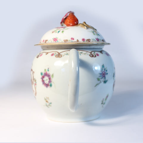 18th Century Chinese Export Tea Pot "JEB"