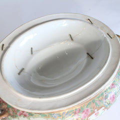 19th Century Chinese Rose Medallion Tureen