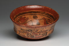 Maya Copador Polychrome Decorated Bowl, Ca. 500-800 A.D.