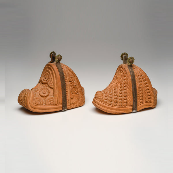 Spanish Colonial Wooden Stirrups (two pieces)