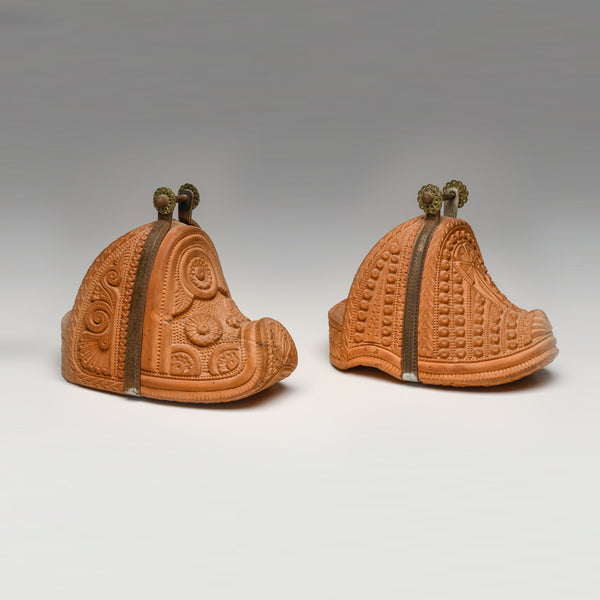 Spanish Colonial Wooden Stirrups (two pieces)