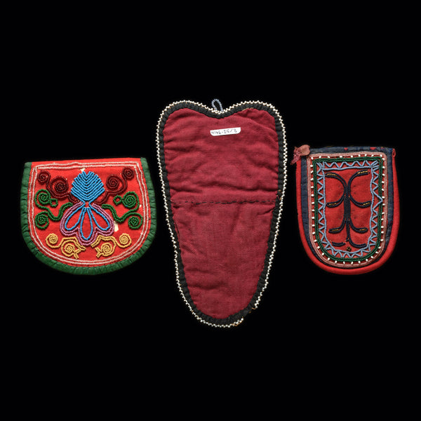 Iroquois Beaded Pouches (three pieces)