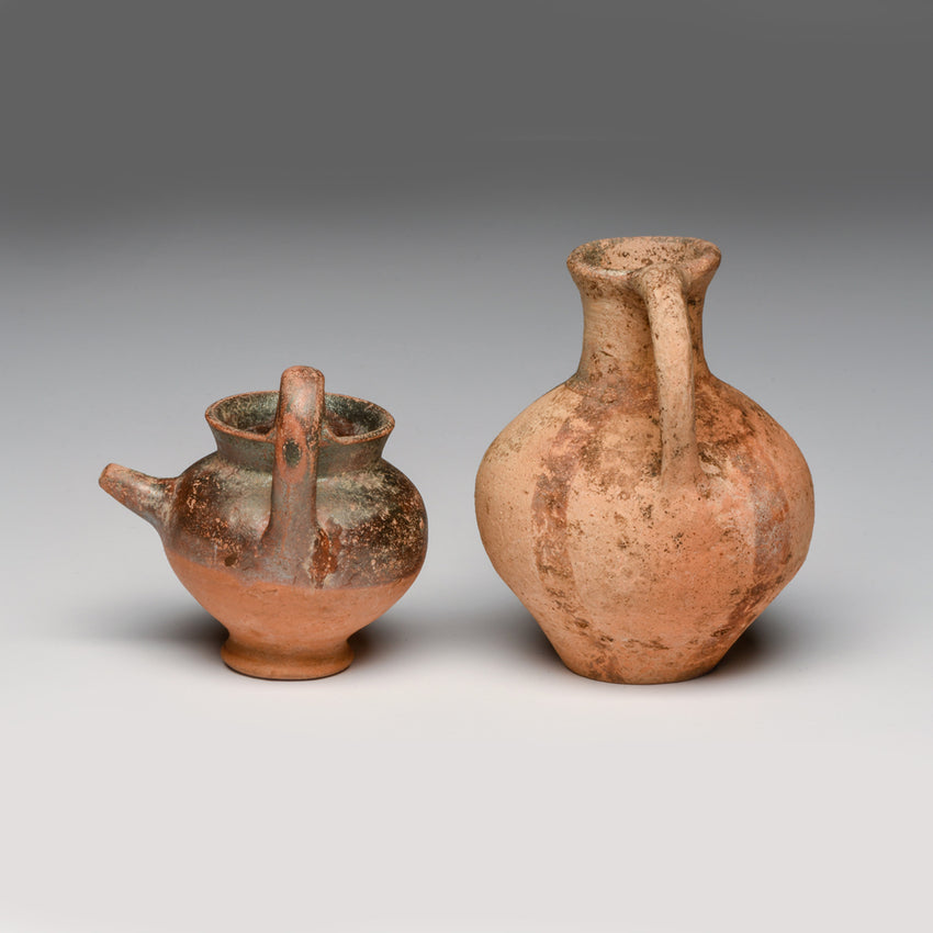 Antiquities, Cypriot & Campanian Pottery Baby Feeders (two pieces)