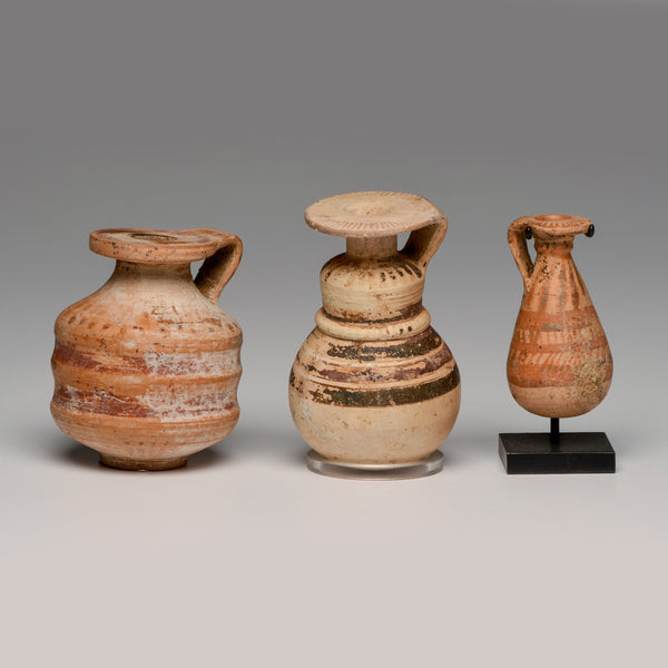 Antiquities, Etrusco-Corinthian Small Juglets (three pieces)