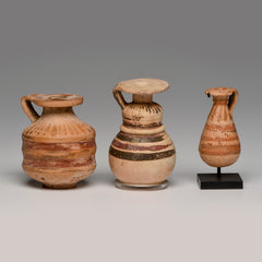 Antiquities, Etrusco-Corinthian Small Juglets (three pieces)