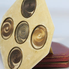 Victorian Mourning Hair Lockets in a Velvet setting and a Leather Case