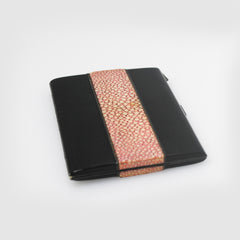 Art Deco Card Case, Black Laquer and Shagreen